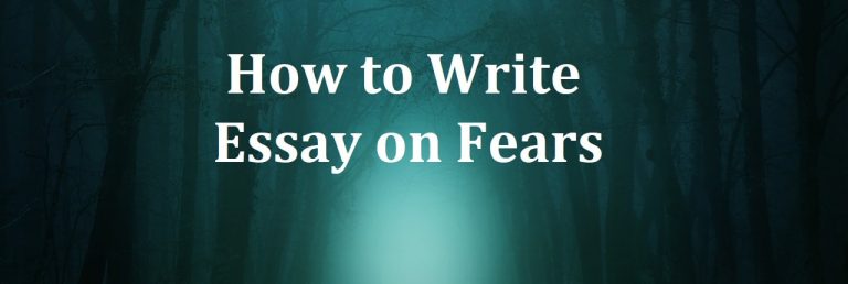 writing an essay about fear